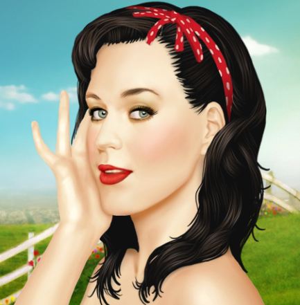 coiffure de Katie Perry